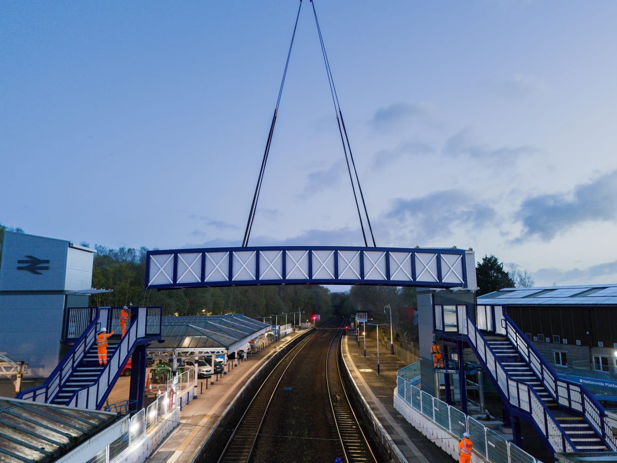 New Footbridge, Lifts Installed at Dumfries Station
